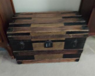 Antique cedar lined trunk