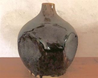 $95 - Modernist vase - 10.25" H, approx 8" diam.  