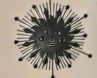 $40 Metal sun sculpture #1 - 15 " diam.