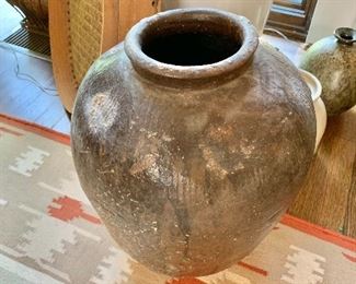 $195  Vintage pottery #3 - 17.25" H, 14" diam.