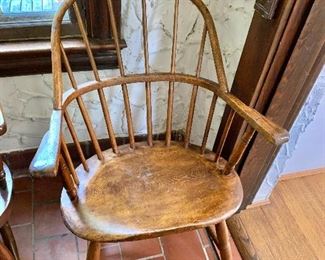 $140  Vintage Windsor chair #3 - 33" H, 24" W, 21" D, seat height 16.5" 