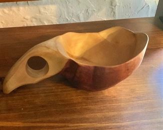 $75 - Hand crafted scoop #2 - 3" H, 5.5" W, 4" D. 