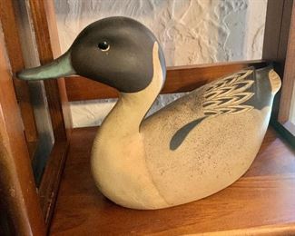 $100 Signed duck - as is, tail is chipped.  8" H, 12.25" L, 6" W. 