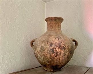$120 - Double handled pottery - 16.5" H, 15" diam. 