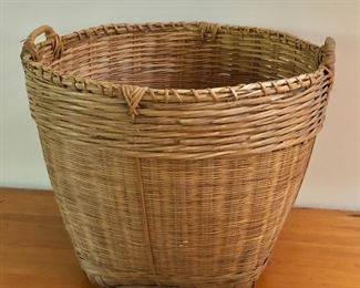 $75 Very large basket "Made in the People's Republic of China" label inside.   17" H, 20" W, 18.5" D.  