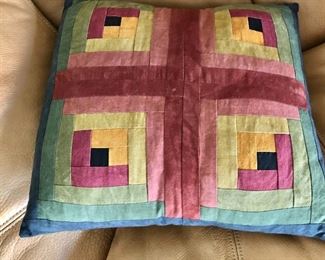 $30 Woven pillow.   12.5" H x 12" W.