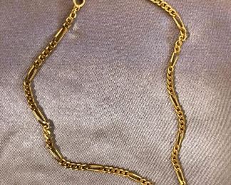$60 - 14K chain link bracelet.  Size: 7.5"L 