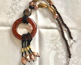 $30 Dangly beaded necklace 