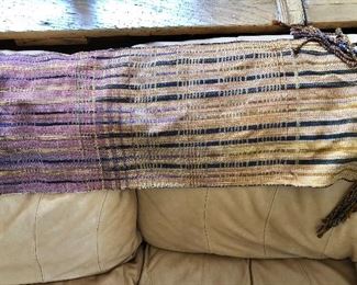 $40 Scarf or shawl with fringe.  Approx 74" L, 12" W. 