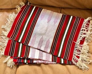 $50 Set of 8 Native American placemats with fringe.   