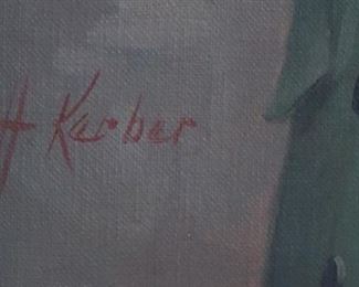 H. Kerber Original oil by  22 by 18