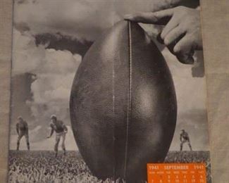 Friends football schedule magazine 1941