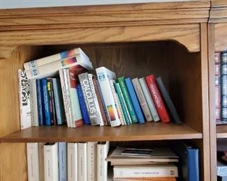 Thomasville bookshelf (have 5) and misc books and manuals