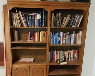 Thomasville bookshelf (have 5) and misc books and manuals