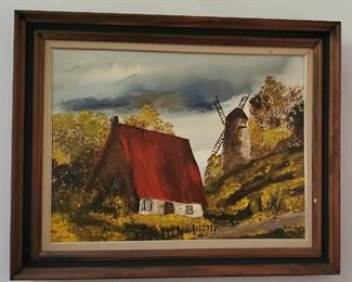 "Courtyard" by Vladimir, original oil