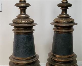 MCM Brass table lamps HEAVY high quality