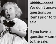 smitty estate sale sign