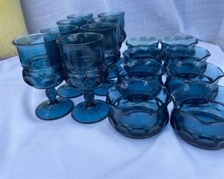 Blue Glassware