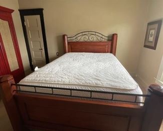 Timberlake Wooden Bed with Iron Details