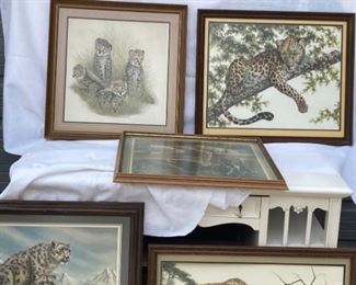 Spotted Cats Framed Prints