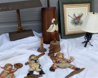 Antique Lamp, Sexton Baseball Players, and More