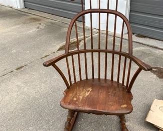Antique Windsor Rocking Chair
