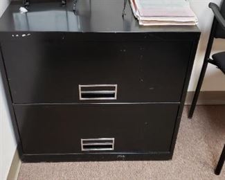 Meridian Black 2 Drawer Lateral File Cabinets 30"W 18" x 28"H $150 each