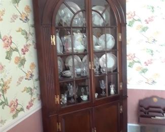 Corner cabinet, mahogany
