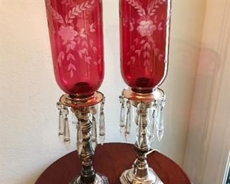 Sterling cranberry lamps