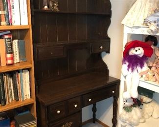 Dark Wood Hutch $75