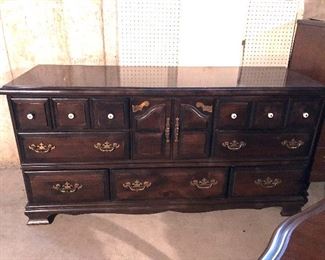  Dark Wood  Matching Dresser $75