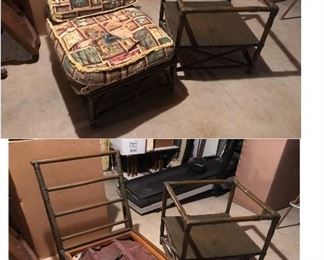 * Several Pieces of Vintage Rattan, Bamboo FURNITURE