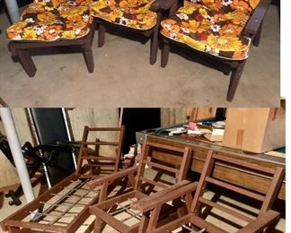 * Several Pieces of Vintage Rattan, Bamboo FURNITURE