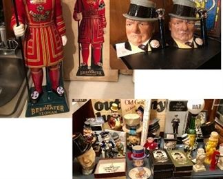 * BeefEater and Other Cool Barware and Large W.C. Fields Collection. Get here EARLY and BUY the W.C. Fields Items as a Lot or they will be Priced Individually.