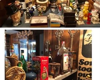 * BeefEater and Other Cool Barware and Large W.C. Fields Collection. Get here EARLY and BUY the W.C. Fields Items as a Lot or they will be Priced Individually.