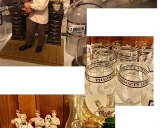 * So Much PHARMACY / Medical Decor Items. Come Early Friday for a Chance to buy as a LOT or Individually Priced.