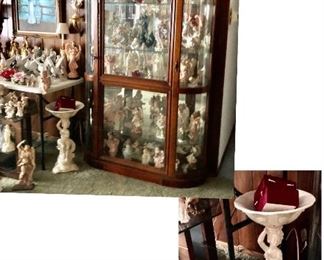 * SO MANY ANGELS and a Few Doves and a Large Beautiful Display Cabinet