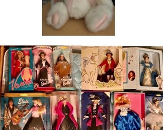 * Huge Doll Collection Includes 1990's Barbies in Boxes, Princess Diana & Prince Charles, Marie Osmond Collection, Court Of Dolls, American Artisans Collection, Artist International, Around The World, Lots of Brides (One Mother of the Bride w/ Bride) Ashton-Drake Galleries, Gloria Vanderbilt Dolls, Papas Little Sailor and More. Come Early Friday and Buy as a Collection of Priced Individually.