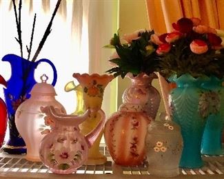 Lots of Signed Fenton Glass