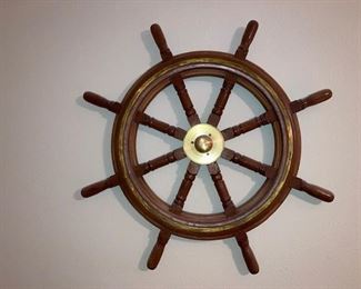 vintage ship's wheel