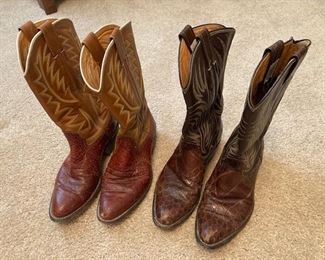 2 pair of Nokona boots size 8D