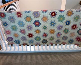 and a very beautiful vintage quilt