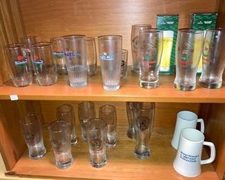 vintage beer glasses