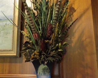 Pair of these Pheasant Feather Arrangements