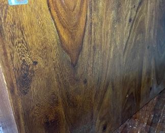 Rustic Sold Ironwood Desk with removable shelf 46x45x24in HxWxD