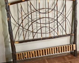 Queen Bed Branch & Twig Headboard 60x63x3in HxWxD