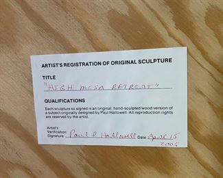 Paul Hallowell Southwest Mixed Media Wall Hanging High Mesa Retreat 39x63x1.5in HxWxD