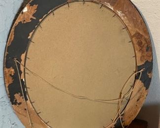 Lg Antique Oval Cupid Photo Cupid at Rest DeWitt 25x21in