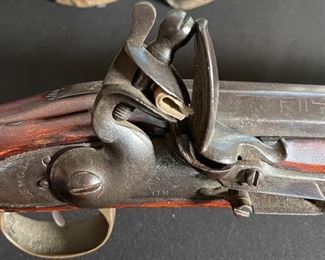 Antique British Naval Flintlock Blunderbuss Rifle 39in Long