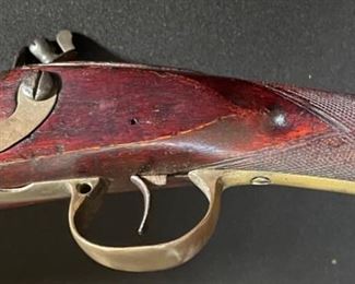 Antique British Naval Flintlock Blunderbuss Rifle 39in Long